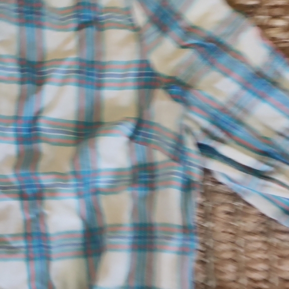 Kids Blue Checkered Button-Down Shirt - Picture 6 of 12